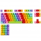 104 Keys Rainbow Doubleshot PBT Backlit Keycaps Set OEM Profile for ANSI MX Mechanical Gaming Keyboard GK/Annie/poker